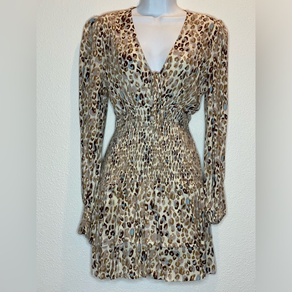 Style Rack Women’s Long Sleeve Animal Print Dress Sz Small
